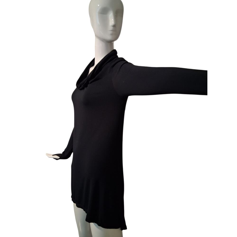 Cuddl Duds Womens sz M Casual Classic Grungecore Stretch Long Sleeve Cowl Tunic - Picture 8 of 11